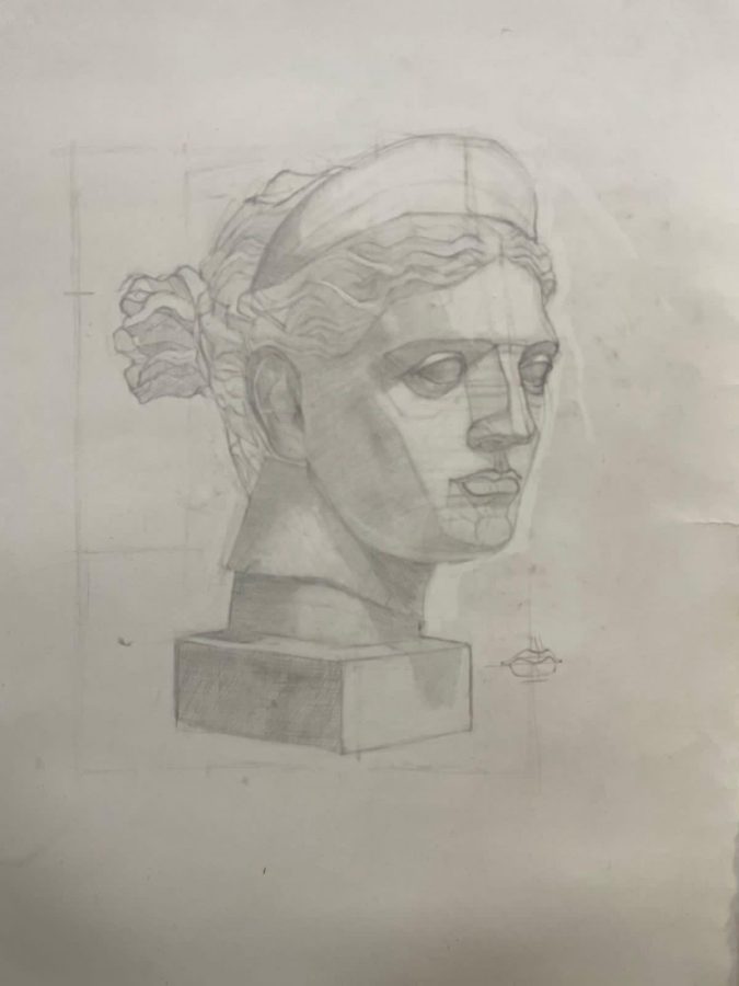 Woman's head